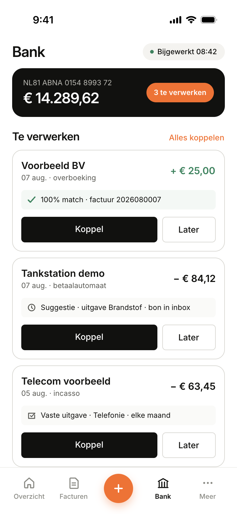Accountant app — Bank
